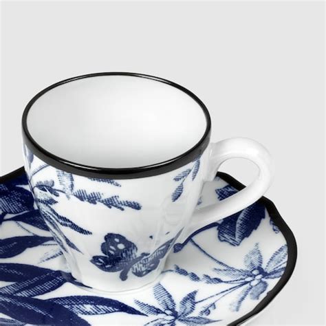 gucci ceramics|Gucci Herbarium coffee cup and saucer, set of two.